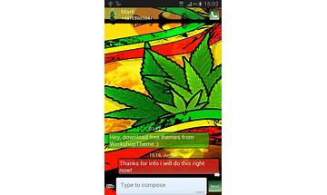 GO SMS Pro Theme Weed Ganja for Android - Download the APK from Habererciyes